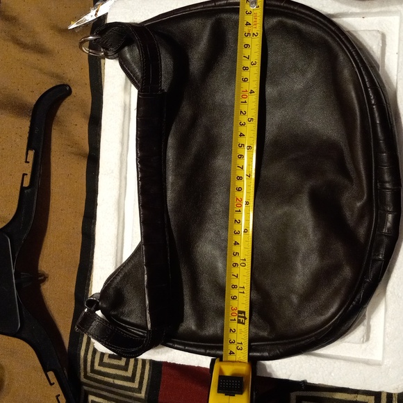 Womens Maurizio taiuti purse genuine leather made in Italy brown shoulder bag - Picture 5 of 6